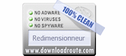 Redimensionneur is Certified by DownloadRoute.com